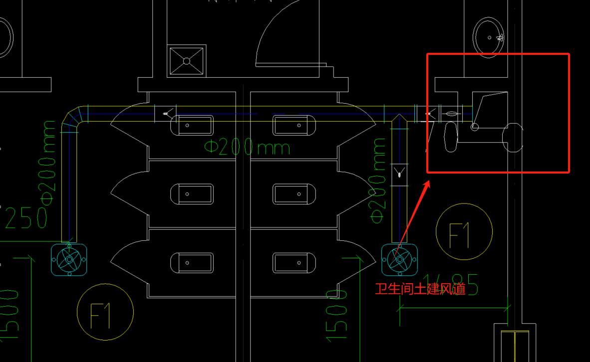 卫生间风道结构图图片