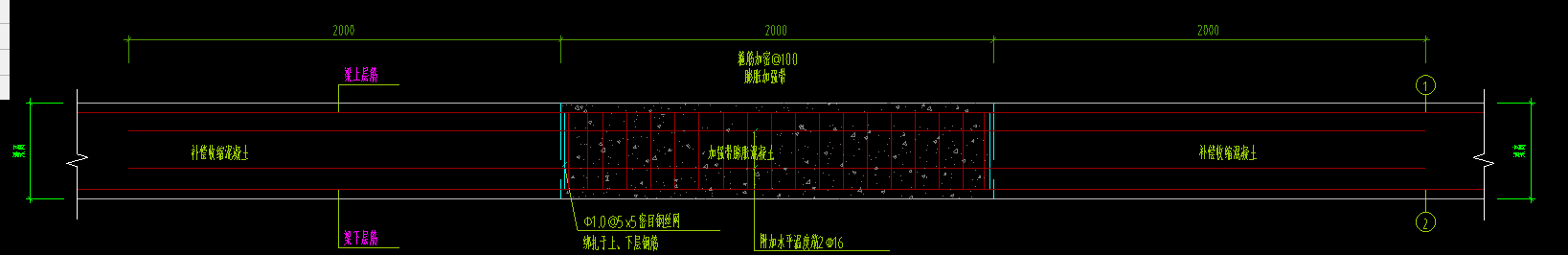 后浇带钢筋