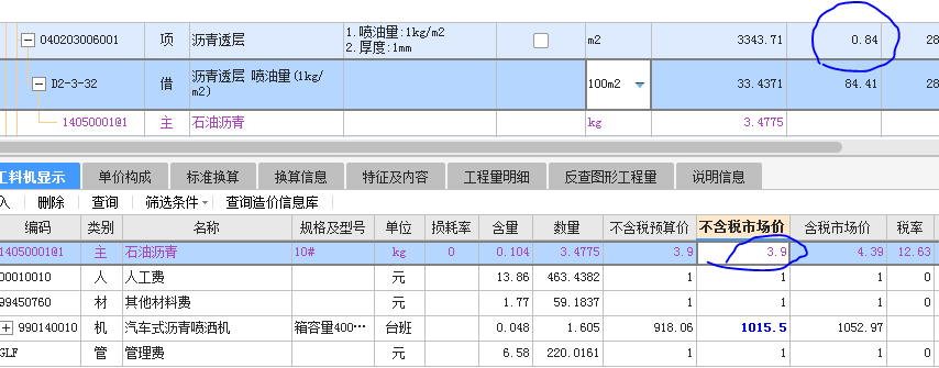 清单单价