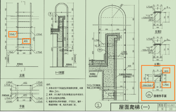 钢爬梯怎么算