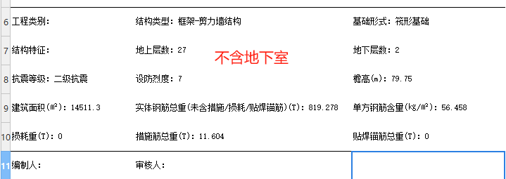 钢筋含量