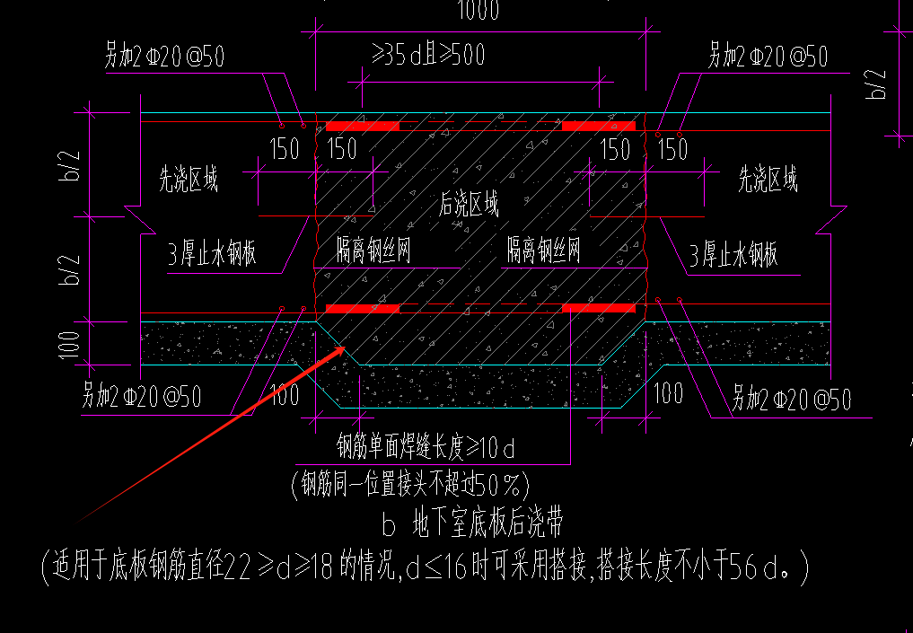 后浇带