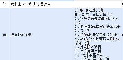 项目特征