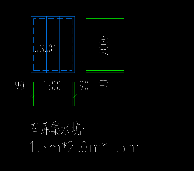 集水坑标注