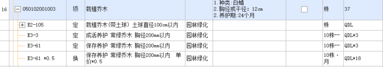 养护定额