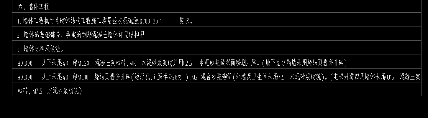 砌体墙
