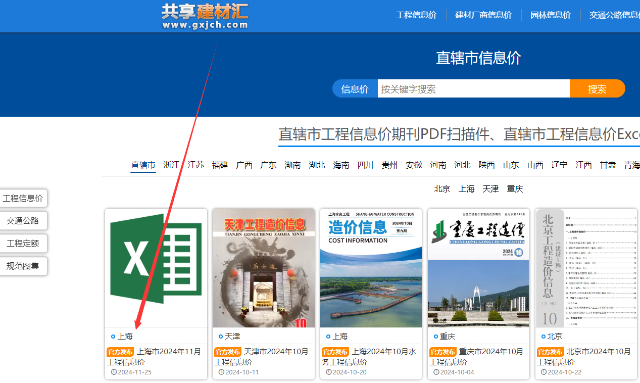 上海信息价