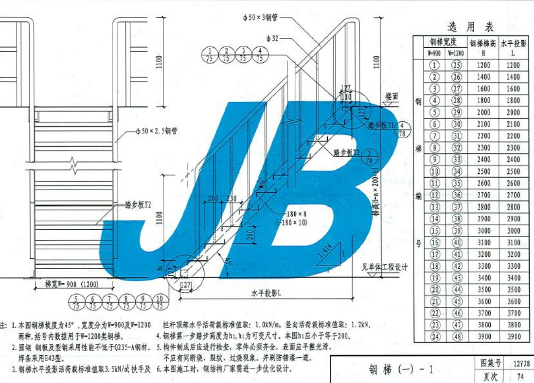 钢梯工程量
