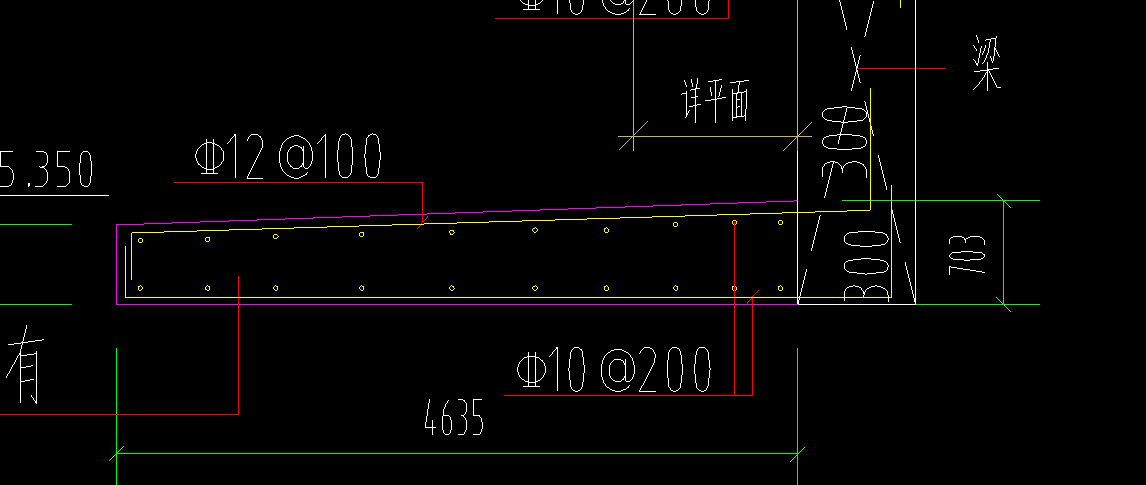 雨棚钢筋锚固
