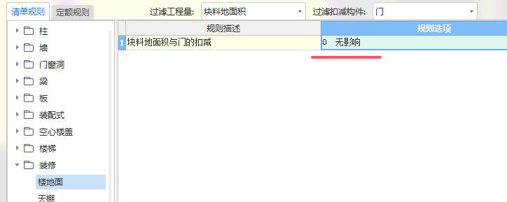 块料面积