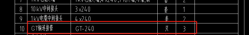 套清单