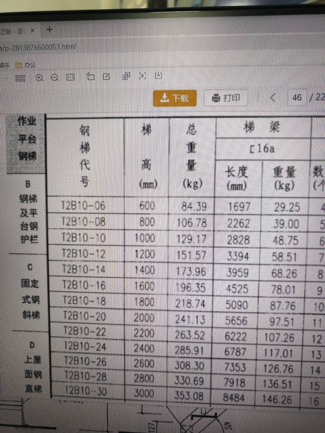 梯高