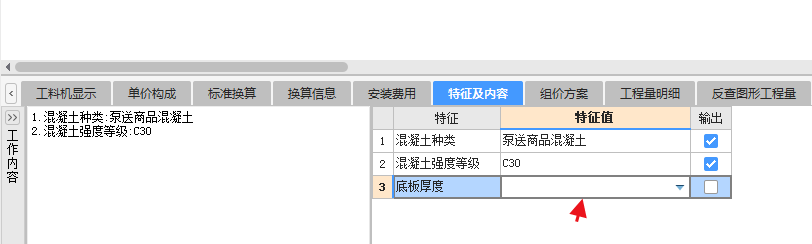 项目特征