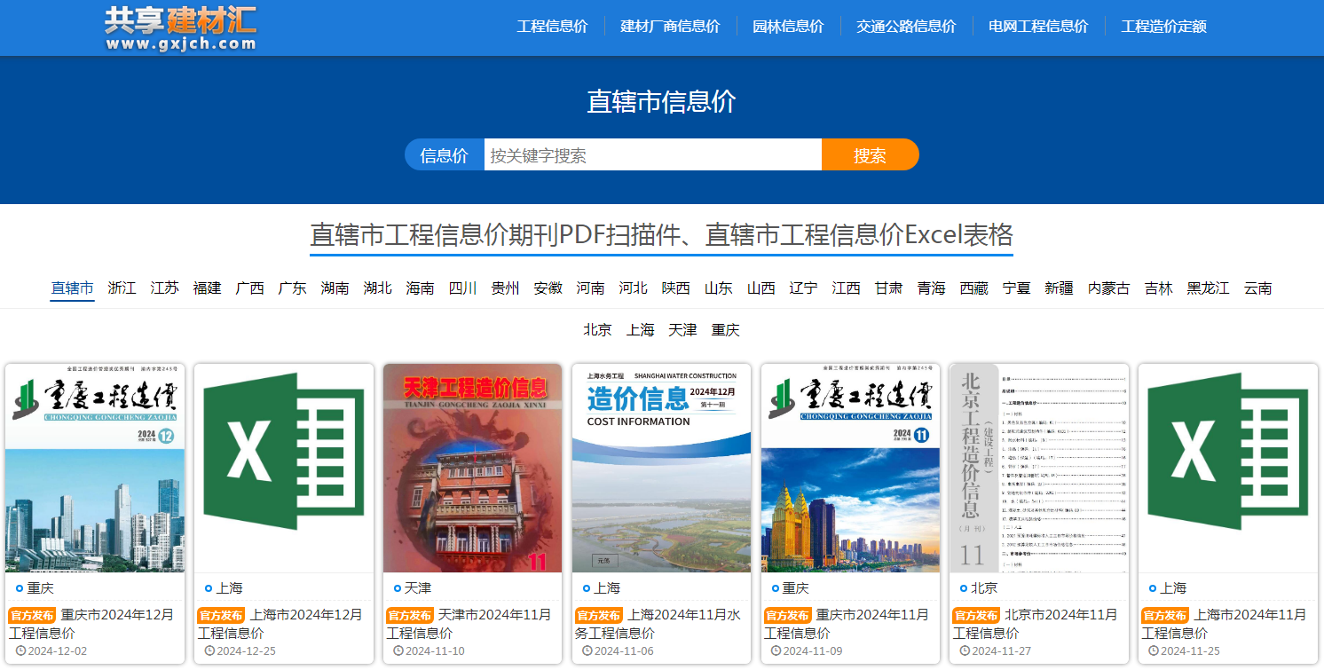 上海信息价