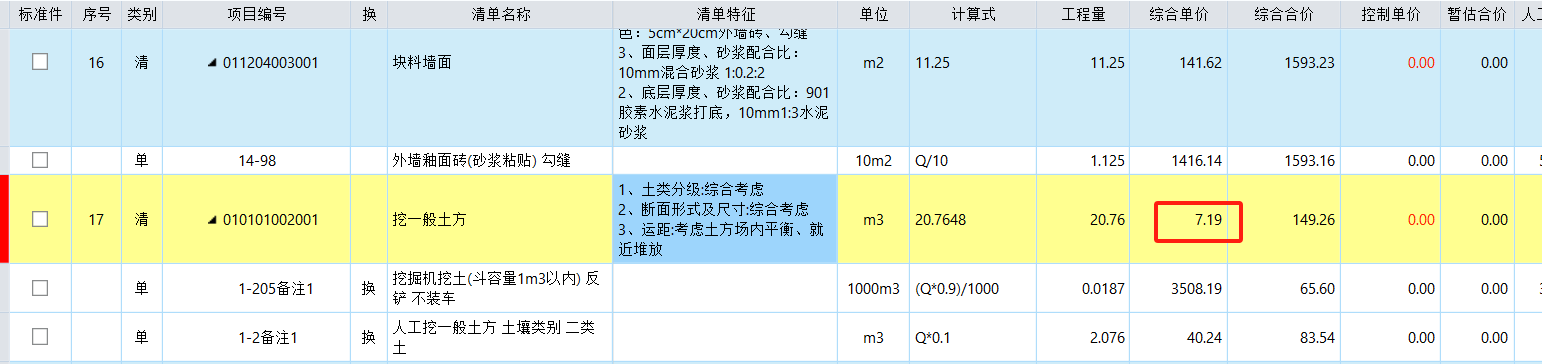 单价