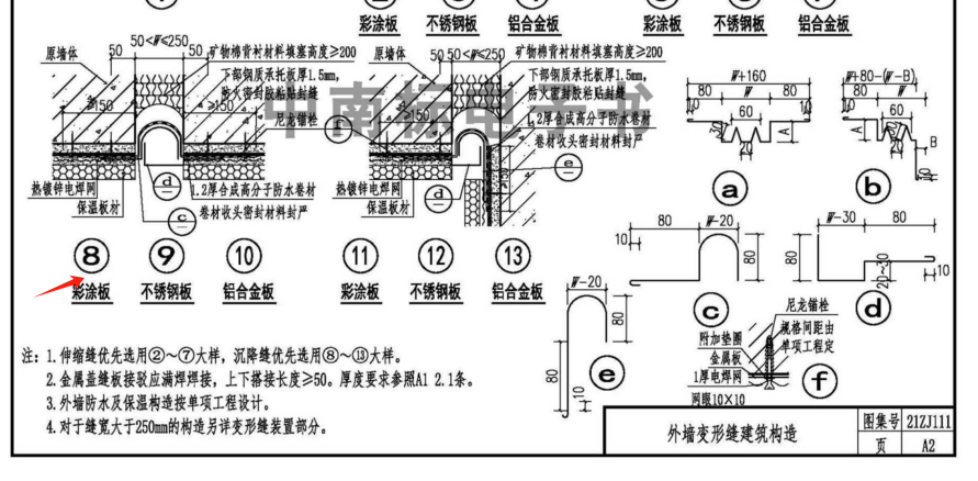 外墙变形缝