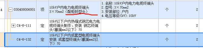 成套型电缆头