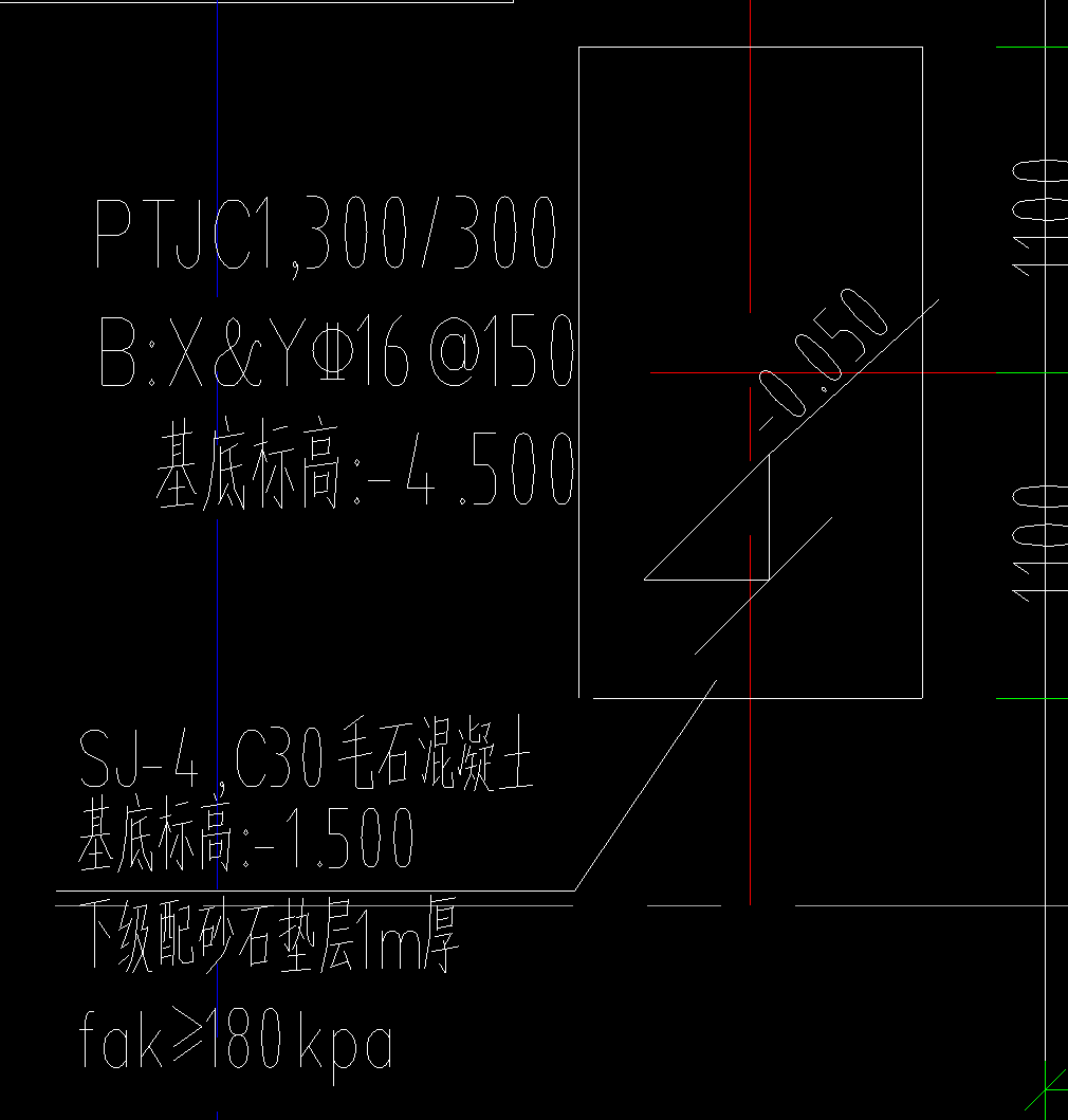 底标高