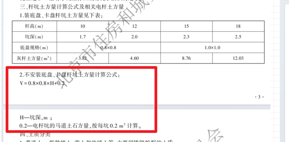 放坡系数