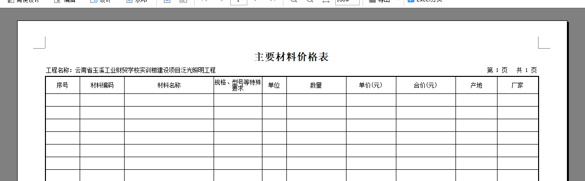 空表