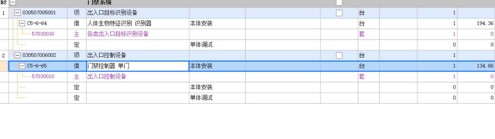 套定额