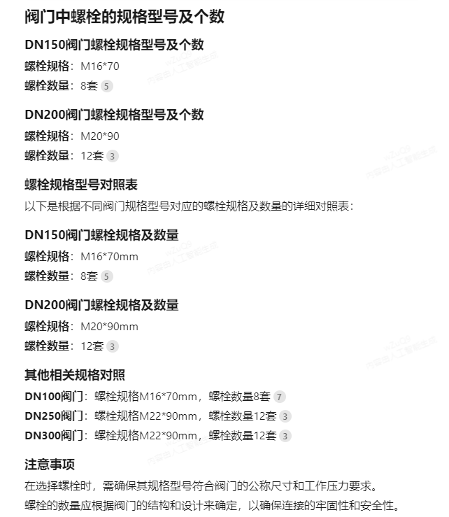 规格型号