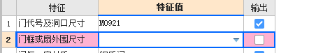 项目特征