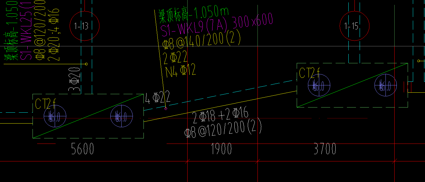 梁以柱为支座