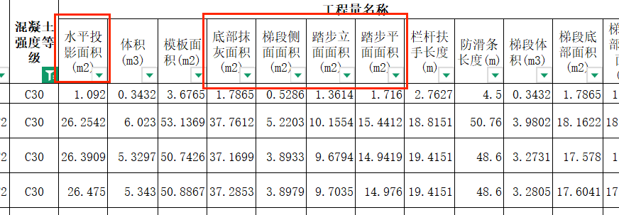 板面积