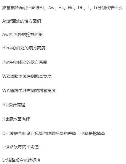 路基断面