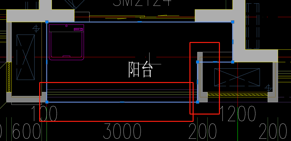 墙中间
