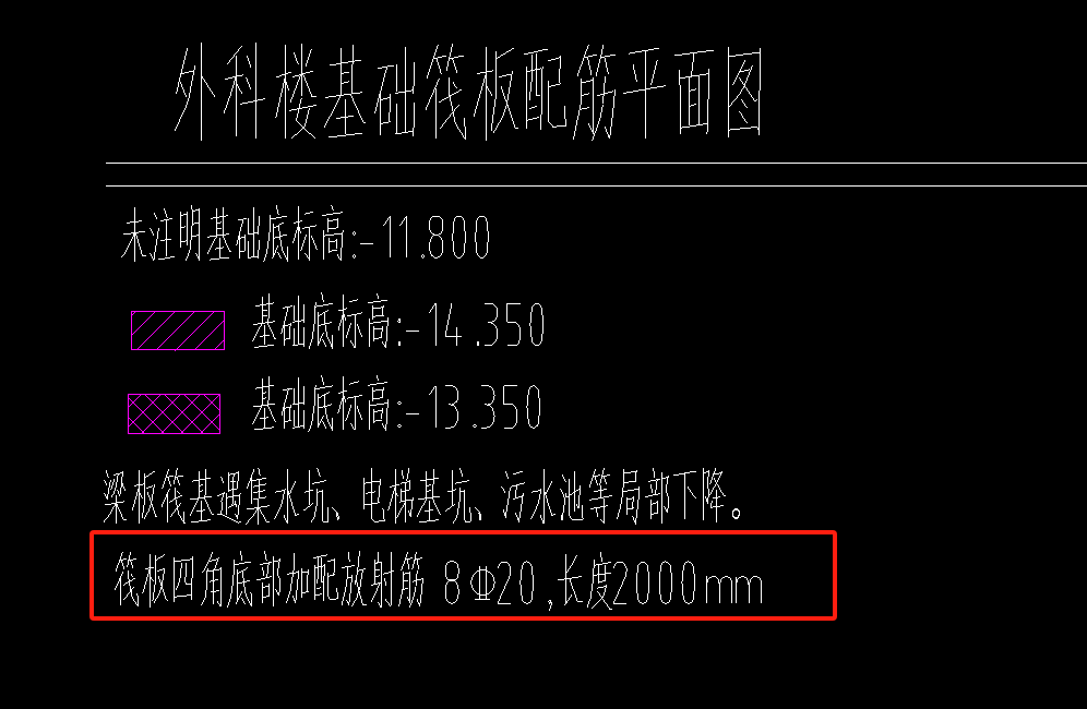 筏板放射筋