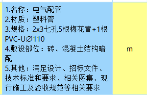 清单表