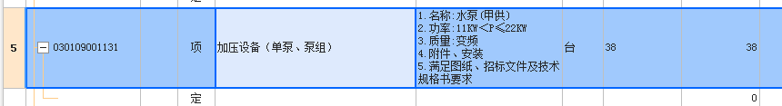 项目特征