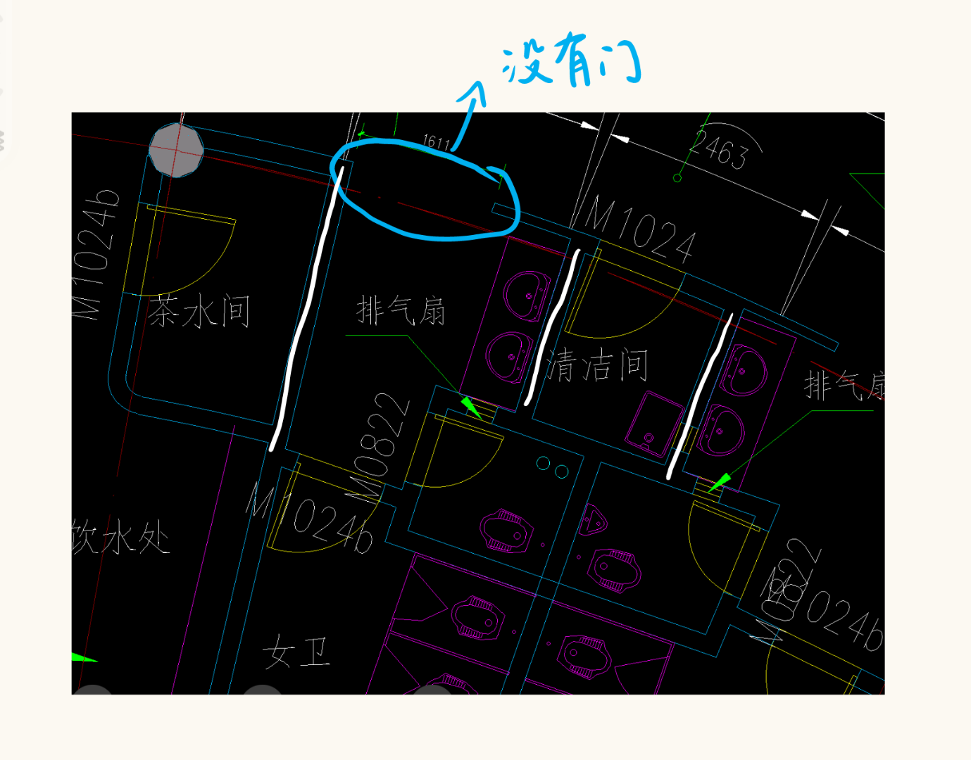 白色線條