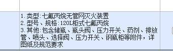 清单描述