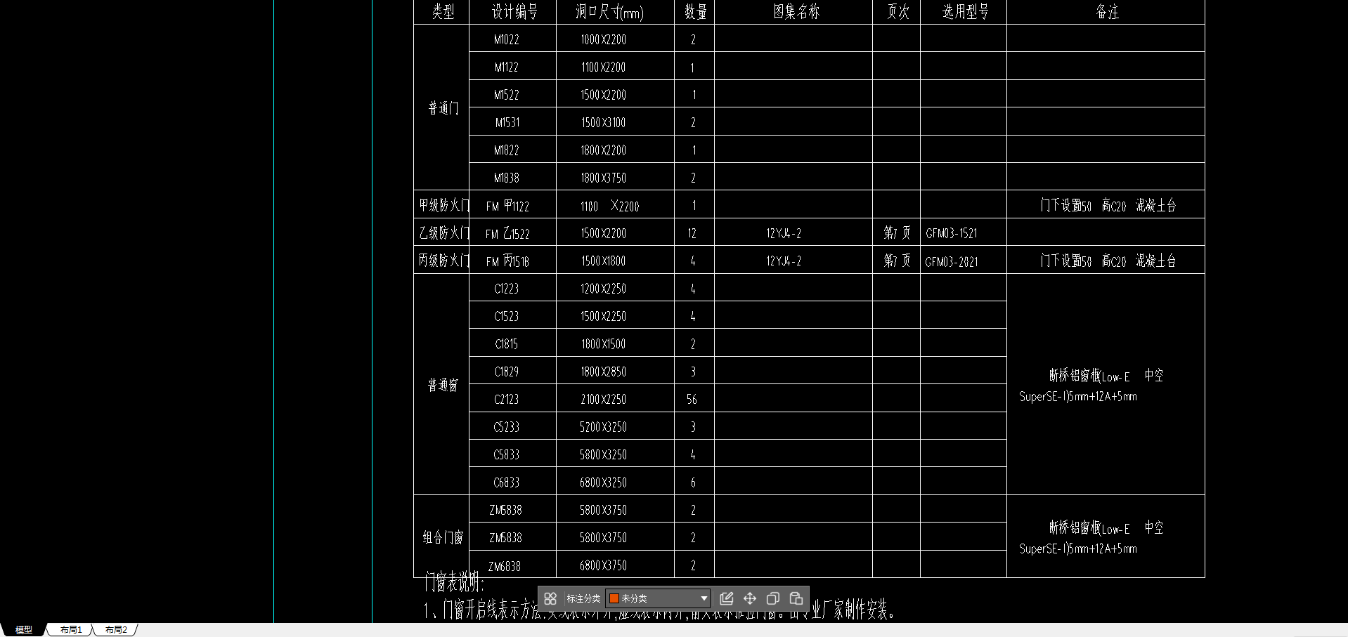 套清单