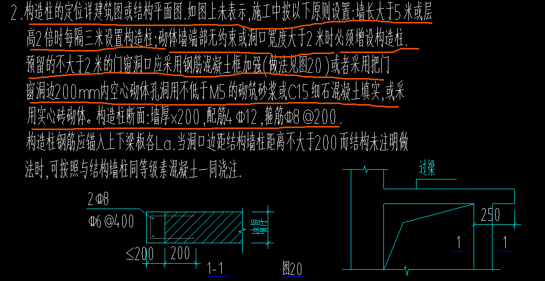 框柱