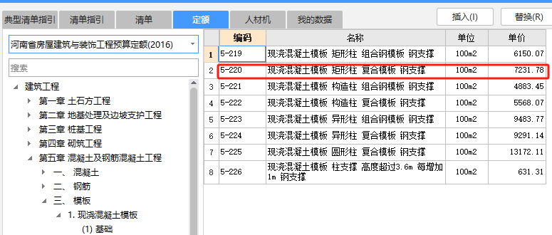 措施项