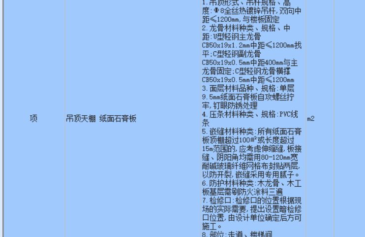 纸面石膏板套什么定额