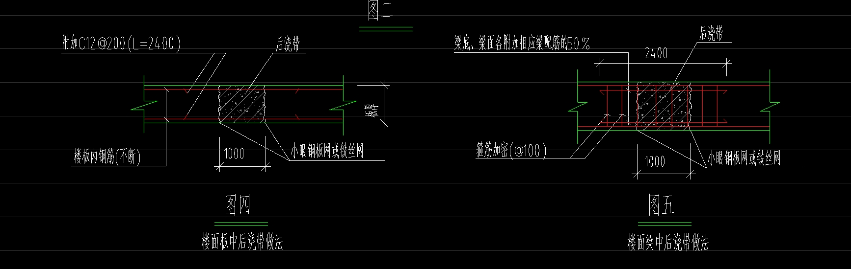 后浇带