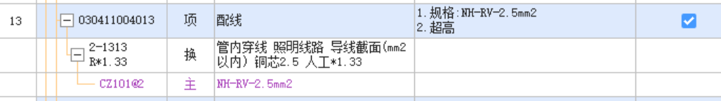 套定额