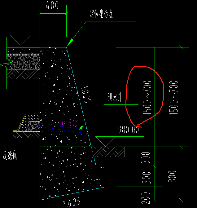 挡墙高度