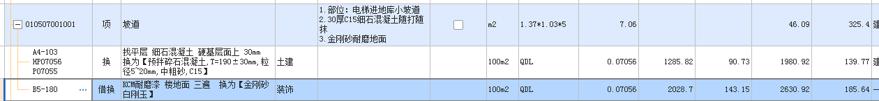 套清单