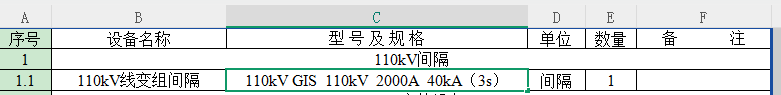 套清单
