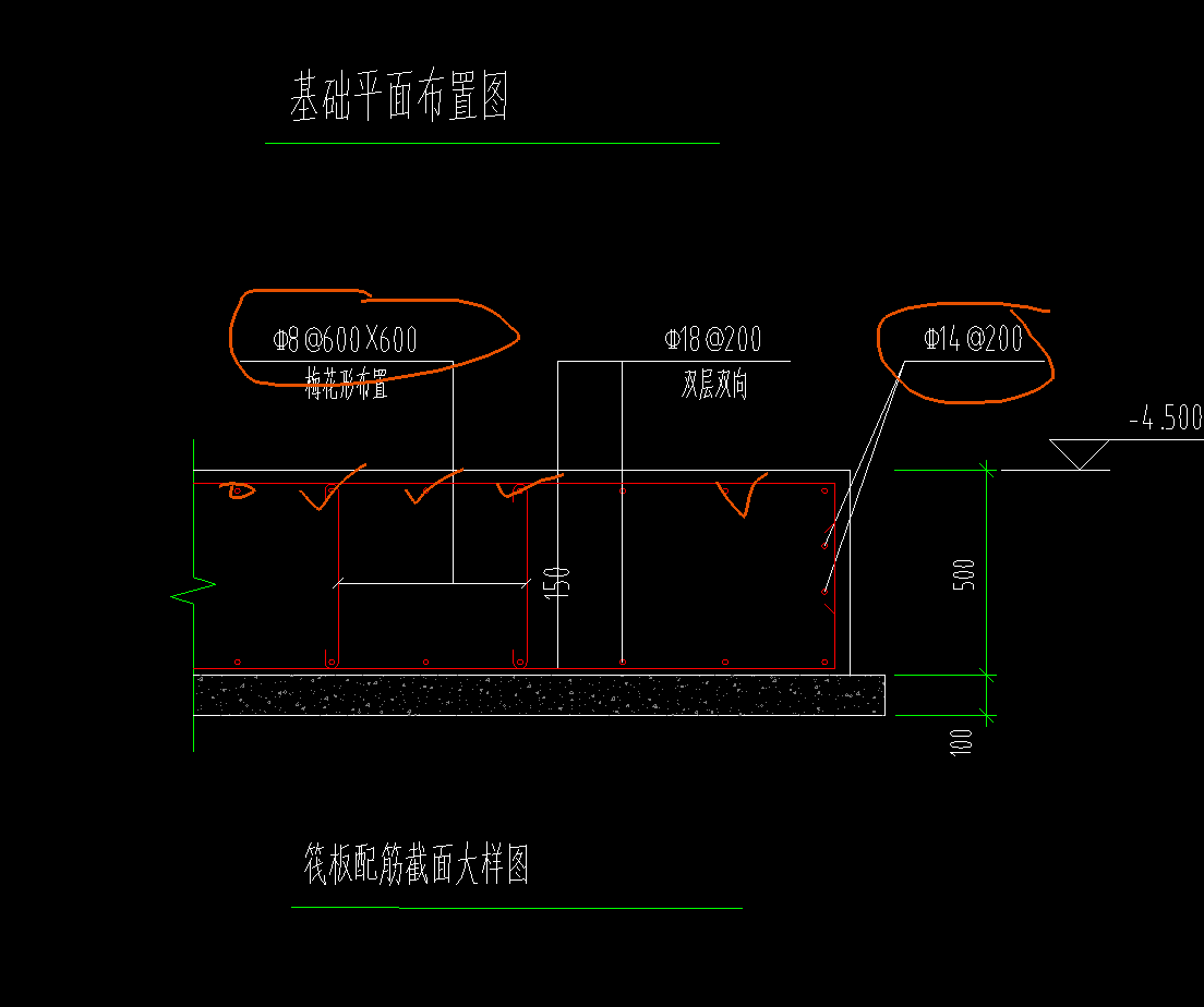 筏板侧面钢筋