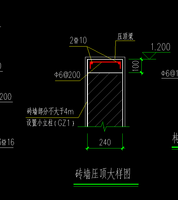 砖墙压顶