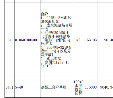 项目特征