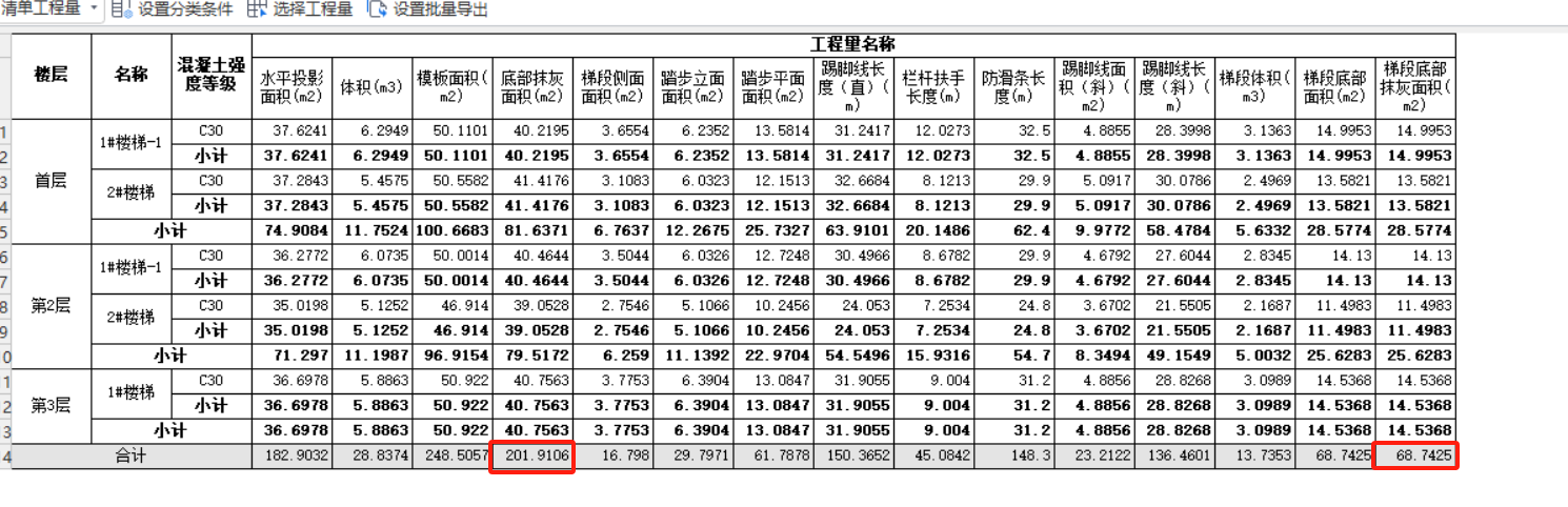 块料面积