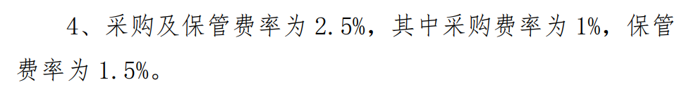 采购保管费